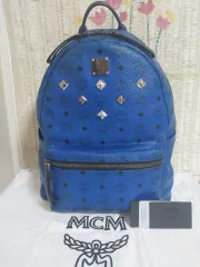 正規品) MCM ヴィセトス シュターク バックパック ブルー バッグのサムネイル