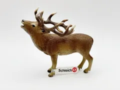 未使用 廃盤 希少 Schleich シュライヒ ワイルドライフ 14647 アカシカ オスのサムネイル
