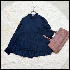 メゾンスペシャル ソフトチュールオーバーシャツ ブラック - メルカリ