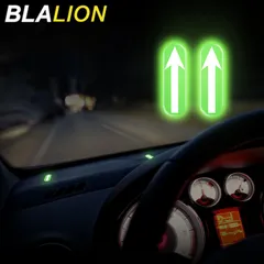 Blalion-明るい車のスポットマークステッカー、方向記号、矢印ラベル、車の運転デカール、夜間警告サイン、内部判断