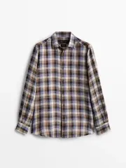 マッシモ ドゥッティ CHECK リネン シャツのサムネイル