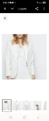 ZADIG&VOLTAIRE ザディグ・エ・ヴォルテール 白 テクスチャー レディース ジャケット 36 44 55のサムネイル