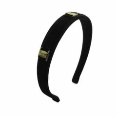 Ferragamo フェラガモ カチューシャ シルバープレート ヘア