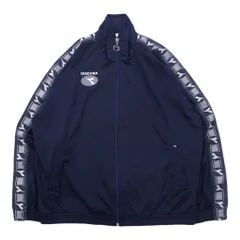 DIADORA 00年代 トラックジャケット ジャージ L ネイビー ポリエステル テープロゴのサムネイル