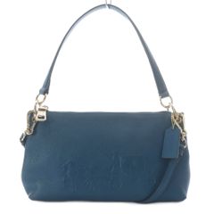 COACH ホースアンドキャリッジ ショルダーバッグ ライトブルー COACH ホースアンドキャリッジ ショルダーバッグ ライトブルー - メルカリ