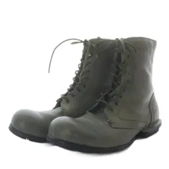 ディーゼル DIESEL ブーツ ショート フラット レースアップ レザー 26cm カーキ /YO34 ■GY12のサムネイル