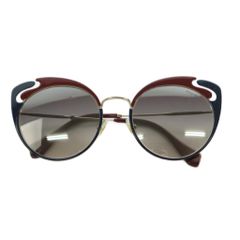 MIU MIU ミュウミュウ バタフライ サングラス サイドロゴ ブラック