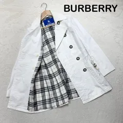 BURBERRY BLUE LABEL バーバリーブルーレーベル 裏地ノバチェック コート 38 M 白のサムネイル