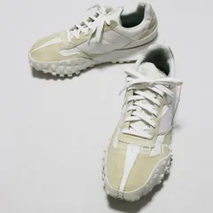 【ニューバランス】XC72 スニーカー メンズ 10 28cm ホワイト ベージュ NewBalance UXC72RB ビッグNロゴ シボレザー スエード USED品のサムネイル