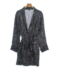 美品 TOGA VIRILIS ペイズリー ノーカラーコート ブルー サイズ44