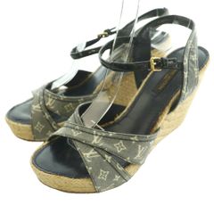 LOUIS VUITTON Since 1854 ウェッジソール サンダル LOUIS VUITTON Since 1854 ウェッジソール サンダル - メルカリ