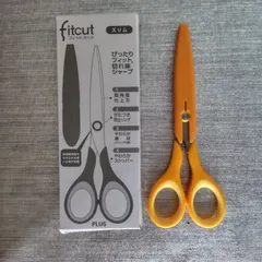 新品★プラスフィットカットスリム★はさみ★黄色イエローのサムネイル