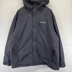 古着 コロンビア Columbia ジャケット 中綿 ワンポイント ロゴ OMNI-TECH パーカー マウンテン フルジップ 2XL  ブラック メンズのサムネイル