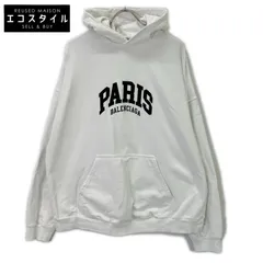 BALENCIAGA　バレンシアガ　674986 PARIS刺繍プルオーバーパーカー　２のサムネイル