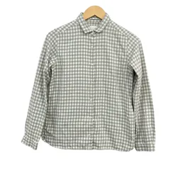 THE NORTH FACE(ノースフェイス) 長袖シャツブラウス サイズM レディース美品  - アイボリー×ライトグレー チェック柄のサムネイル