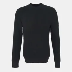バブアー メンズ アウター ニット・セーター クルーネック Barbour International Crawley Crew Neck Jumper Black BK31 ブラックのサムネイル