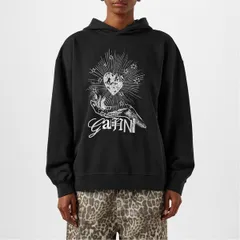 ガニー レディース アウター パーカー・スウェット パーカー Ganni Heart Hoodie Ld51 Phantomのサムネイル