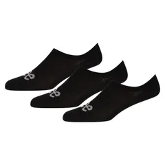 リー メンズ アンダーウェア 靴下 Lee Unisex 3 pack Invisible Trainer Socks Black ブラックのサムネイル