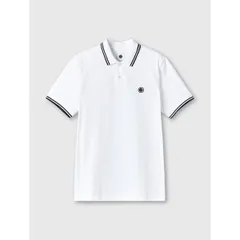 プレティグリーン メンズ トップス ポロシャツ Pretty Green PG Barton Polo Sn00 White ホワイトのサムネイル