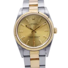 ロレックス オイスターパーペチュアル SS/K18YG X番 14233 ROLEX 腕時計 シャンパン文字盤 ロレックス オイスターパーペチュアル SS/K18YG X番 14233 ROLEX