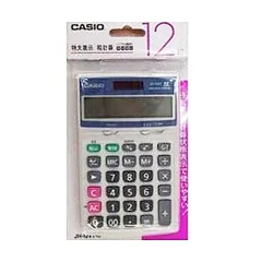電卓 CASIO カシオ 12桁 事務用品 文房具 計算機 簿記 JH-12VT 四則演算 P_0 [ID:5639]のサムネイル