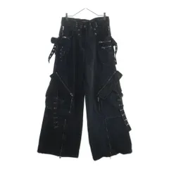 NO/FAITH STUDIOS (ノーフェイスストゥディオス) CARGO DENIM PANTS マルチポケット ジップアップ カーゴデニムパンツ ブラックのサムネイル