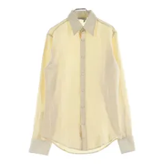 YVES SAINT LAURENT (イヴサンローラン) コットン シルク 長袖 ロングスリーブシャツ #38 ベージュ 114169のサムネイル