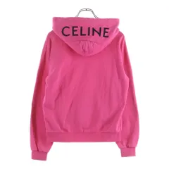 CELINE (セリーヌ) フードロゴ プルオーバーパーカー フーディー コットン ピンク 2Y499052Hのサムネイル