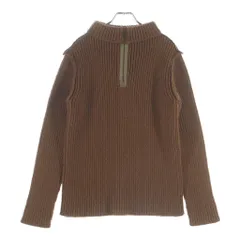 Maison Martin Margiela (メゾンマルタンマルジェラ) 99AW ディアナ期 手縫い ウール ドライバーズ 長袖ニット ブラウンのサムネイル