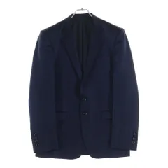 JOHN LAWRENCE SULLIVAN (ジョンローレンスサリバン) DORMEUIL ドーメル ウール ナイロン 2B シングルテーラードジャケット ネイビーのサムネイル