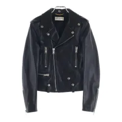 SAINT LAURENT PARIS (サンローランパリ) エディ期 L01 ラムレザー クラシックモーターサイクルダブルライダースジャケット レディース ブラック 397287 Y5YA2のサムネイル