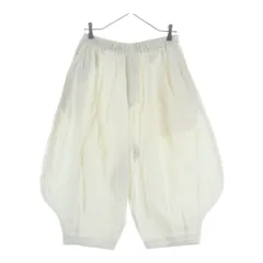 BLACK COMME des GARCONS (ブラックコムデギャルソン) 21SS Wide Pants ドローストリング ワイドバルーン イージーパンツ ホワイト 1G-P029のサムネイル