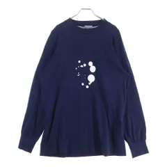 COMME des GARCONS HOMME (コムデギャルソンオム) 90S 田中オム フロントプリント 長袖Tシャツ カットソー ネイビー HT-040130のサムネイル