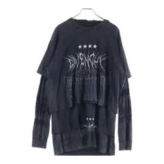 GIVENCHY (ジバンシィ) ■ジバンシー オーバーラップ レイヤードトップス フーディ グレー XS BM71FC3Y8Tのサムネイル