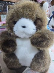 ナカジマ あらいぐま (M) シナモンガーデン ぬいぐるみ 昭和レトロ