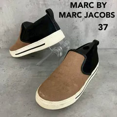 MARC BY MARC JACOBS マークバイマークジェイコブス スリッポン スニーカー 37 23.5cm ハラコ レザー ブラウン ブラック バイカラー 靴 シューズ ローカット フラット カジュアル レディース 大人 上品 おしゃれ ★ ■■のサムネイル