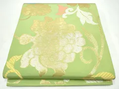 平和屋着物●桝屋高尾　六通柄　本袋帯　花唐草文　金糸　正絹　逸品　CABK5642hyのサムネイル