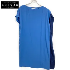 ADORE　アドーア　531-9140413 ブルー バイカラー ライトジョーゼット ノースリーブワンピース　36のサムネイル