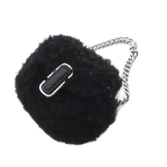マークジェイコブス MARC JACOBS THE TEDDY NANO J MARC CHARM バッグチャーム キーホルダー 黒のサムネイル