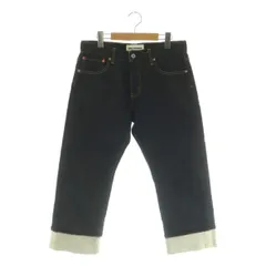 ジュンヤワタナベ JUNYA WATANABE COMME des GARCONS AD2015 クロップドデニムパンツ ジーンズ ワイド ロールアップ S インディゴ 紺 ネイビー XP-P006 /BB ■OS ▲Hのサムネイル