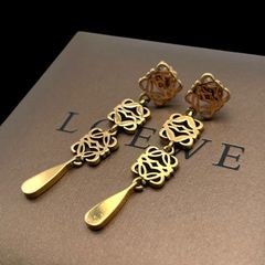 LOEWE アナグラム 3連ドロップピアス ゴールド ロエベ - メルカリ