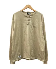 ショット SCHOTT SHAKEHAND HENLEY LS T-SHIRT シェイクハンド ヘンリーネック 両面プリント 782-6130003 ロンT プリント ベージュ XLサイズ 104MT-3477のサムネイル