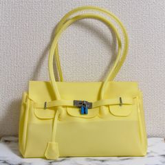 新品 ホワイト ジェリーバッグ ポーチ付き 韓国 大容量 - メルカリ