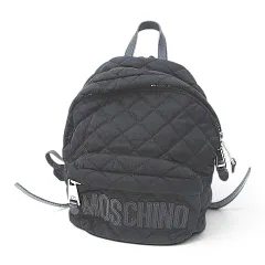 モスキーノ MOSCHINO バックパック リュックサック ロゴ キルティング ブラック 黒系 のサムネイル