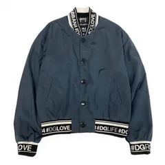 Mg19 【美品】 DOLCE&GABBANA ドルチェアンドガッバーナ ナイロンジャケット  ブルゾン サイズ48 ネイビー メンズ 紳士服t18rのサムネイル