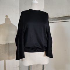 LOHEN ローヘン 新品 ショルダースリットカットソー 黒 BK - メルカリ