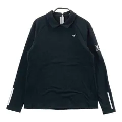 サイズ：XL MIZUNO GOLF ミズノゴルフ  襟付 長袖Tシャツ  ブラック系 [240101738458] ゴルフウェア レディース ストストのサムネイル