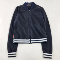 PRADA	フリースジャケット	プラダ スポーツ クロップド フルジップ ロゴ ブラックのサムネイル