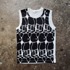COMME des GARCONS × MEDICOM TOY 21ss ベアブリック柄切替ノースリーブ タンクトップ コムデギャルソン メディコムトイ 2021ss AD2020のサムネイル