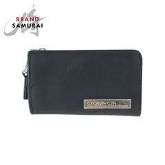 Calvin Klein カルバンクライン CK 4連 ブラック 黒 シルバー金具 レザー キーケース メンズ 600558【中古】のサムネイル